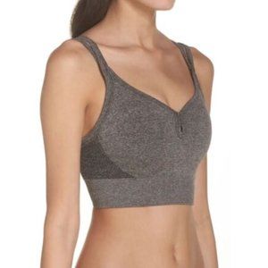 Zella Women's Black Heather Body Rhythm Sports Bra Size M - runs small